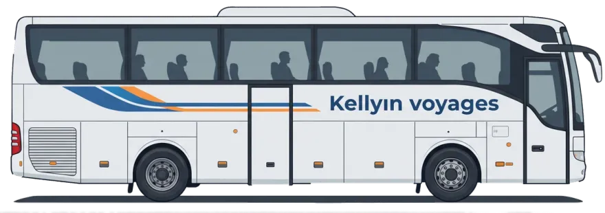Illustration d'un autocar Kellyn Voyages